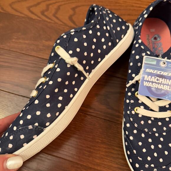 Skechers BOBS B Cute "Dot Dot Dot" Women’s Canvas Sneakers Size 9 - Picture 5 of 8